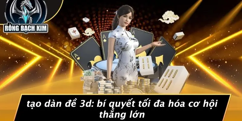 TẠO DÀN ĐỀ 3D: BÍ QUYẾT TỐI ĐA HÓA CƠ HỘI THẮNG LỚN