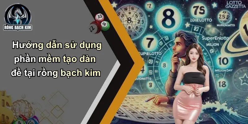 Hướng dẫn sử dụng phần mềm tạo dàn đề tại rồng bạch kim